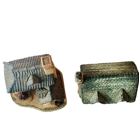 David Winter Coopers Cottage + Van Hill Pottery Cottage Set | England - Picture 3 of 5